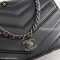 Chanel Black Chevron Flap Bag Leather
